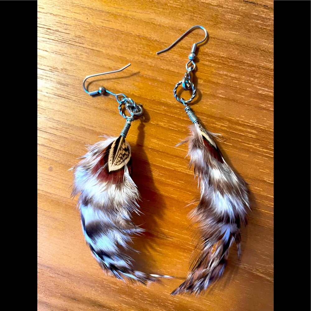 Feather earrings